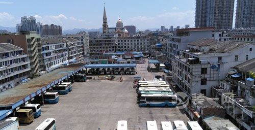 龙港客运老站拥堵严重 新站施工进度停滞不前